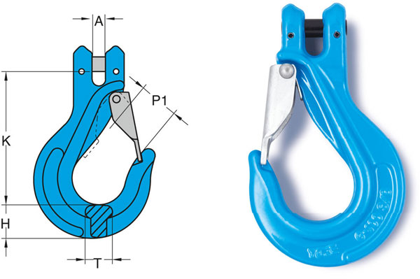 Móc cẩu lưỡi gà chốt xích YOKE X 043 S 1