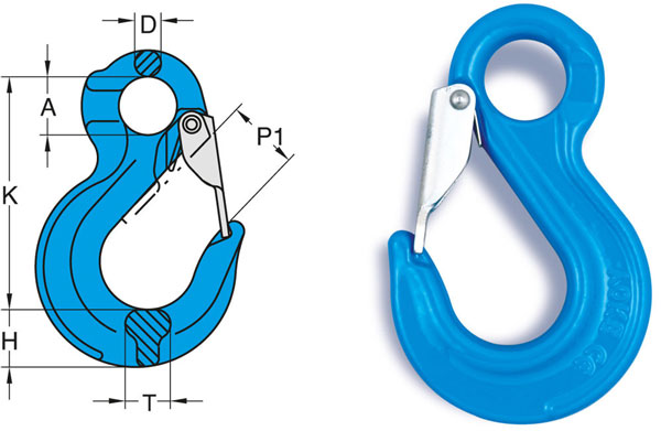 Móc cẩu lưỡi gà lỗ tròn YOKE X 044 S 1