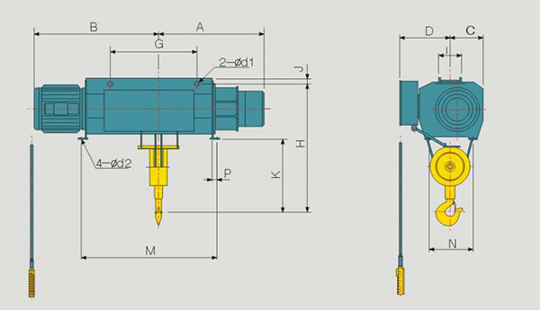 Tời cáp điện cố định KUKDONG KDWS