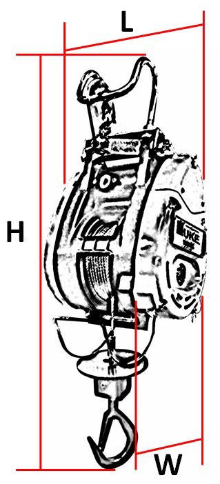 Tời cáp điện treo DU 160A 1