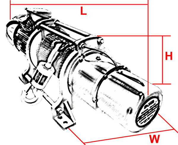 Tời cáp mặt đất 2000kg DUKE DU 213 1