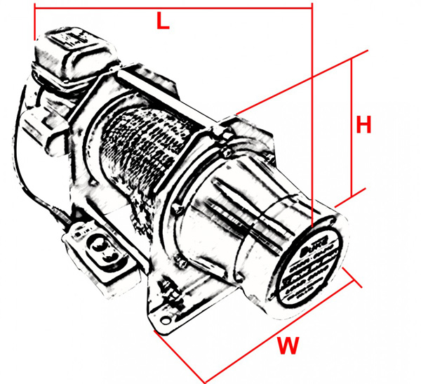 Tời cáp mặt đất 500kg DUKE DU 210 1