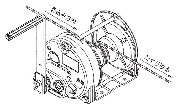 tời quay tay bằng thép loại Capstan dòng MC