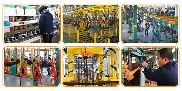 ứng dụng pa lăng xích kéo tay kawasaki