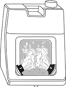 Bồn rửa mắt di động, tự chứa