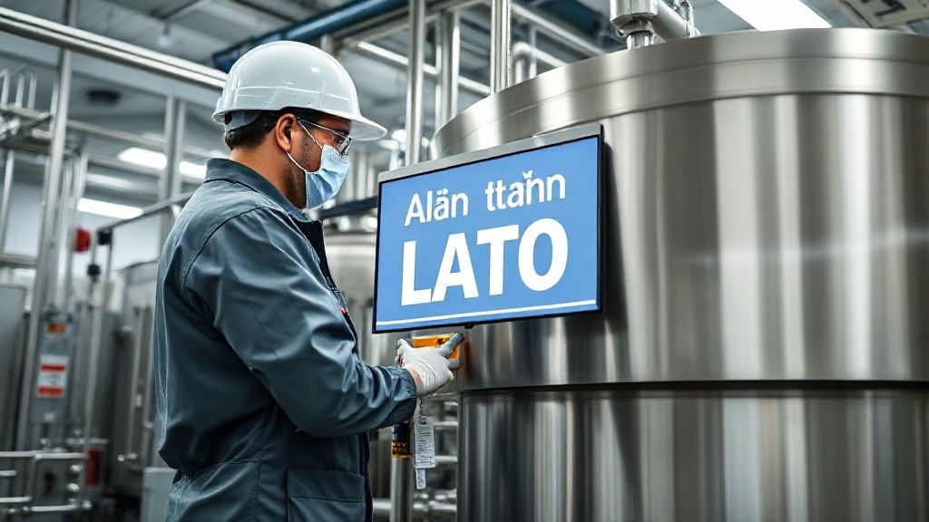 Khóa và gắn thẻ (LOTO) trong ngành công nghiệp sữa