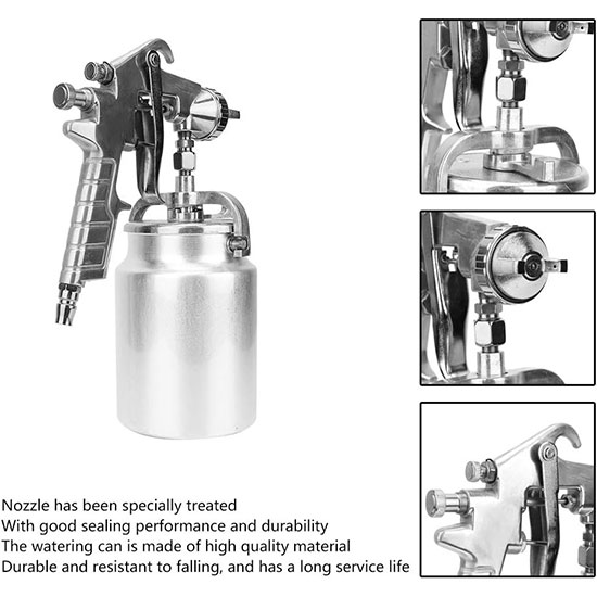 Súng phun sơn dung tích lon 1000ml AK 4018 1