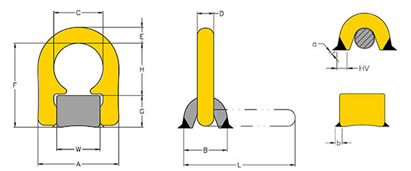 Vòng nâng hàn YOKE 8 0575 1