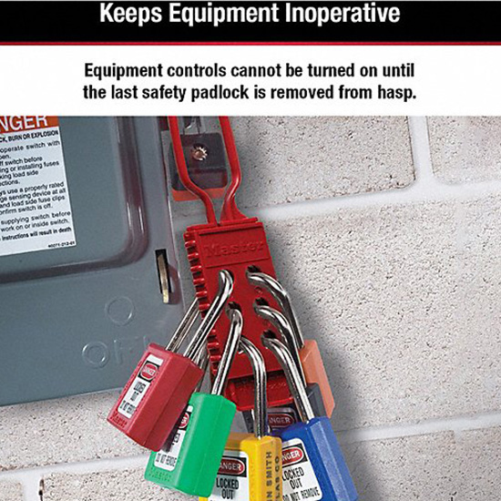 Khóa nhóm 6 người bằng nylon không dẫn điện Master Lock 428 4