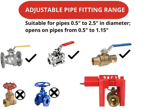 Khóa van bi tay gạt có thể điều chỉnh PROLOCKEY ABVL01 2