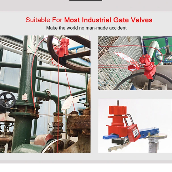 Khóa van cổng tay quay đa năng có cáp PROLOCKEY UVL03 2