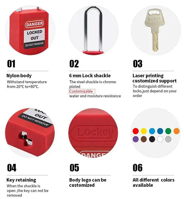 Ổ khóa an toàn cùm thép 76mm PROLOCKEY KD CP76S