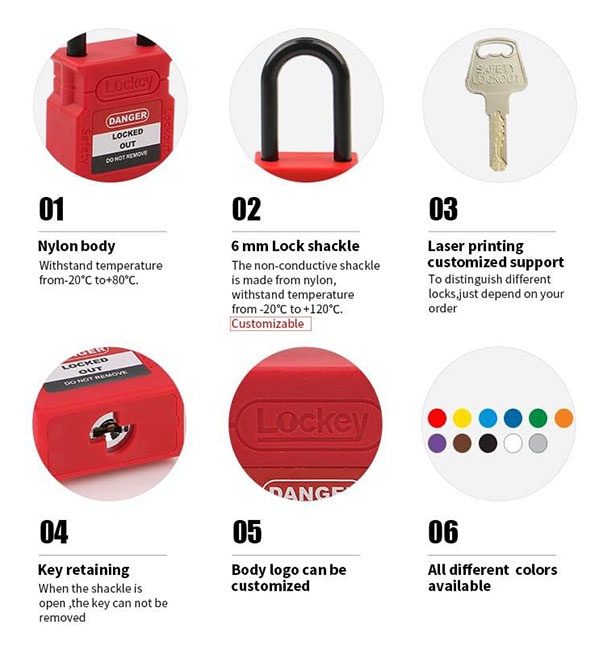 o khoa an toan nhua nhiet deo cach dien prolockey cp38p 1