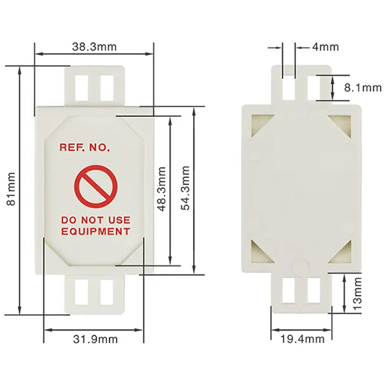 Thẻ treo giàn giáo “DO NOT USE SCAFFOLD” PROLOCKEY SLT03 1