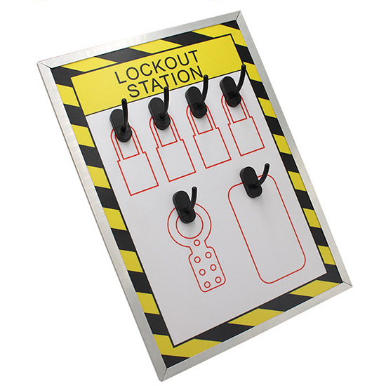 Bảng LOTO hiện thị 4 bóng khóa và thẻ PROLOCKEY LS51 1