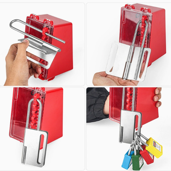 Kẹp khóa nhóm 10 người hình bướm bằng thép PROLOCKEY BAH02 5
