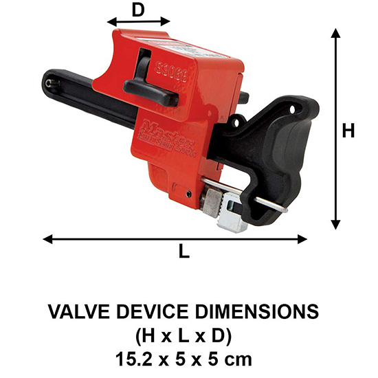 Khóa tay cầm van bi cho các van từ 6 102mm Master Lock S3068 4