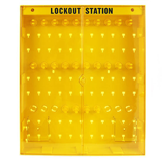 Trạm khóa LOTO 24 móc treo và 2 khay nhỏ PROLOCKEY LS12 1