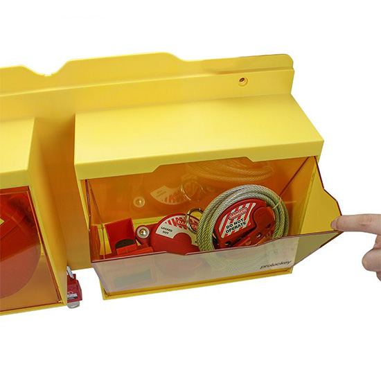 Trạm khóa LOTO bằng nhựa với 8 móc treo PROLOCKEY LS04 2