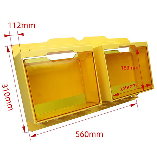 Trạm khóa LOTO bằng nhựa với 8 móc treo PROLOCKEY LS04 3