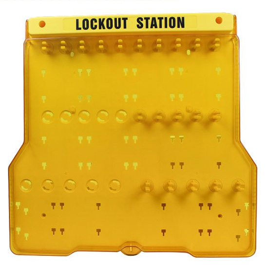Trạm khóa LOTO gắn tường với 20 móc treo PROLOCKEY LS35