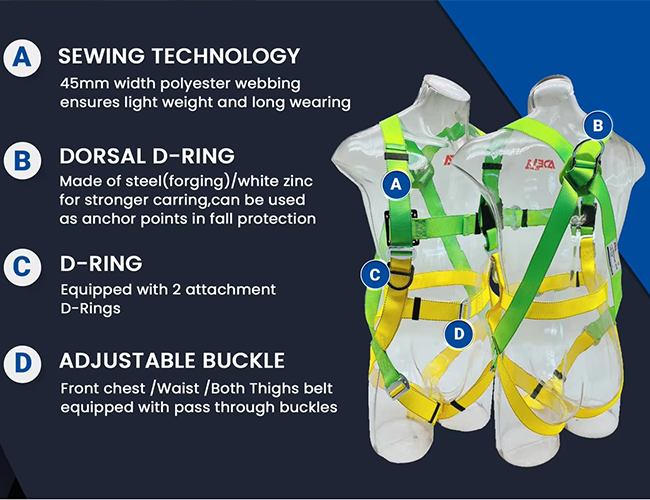 Dây an toàn bảo hộ toàn thân Adela HD 4501 2