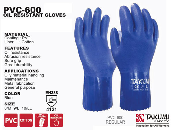 gang tay chong dau takumi pvc 600