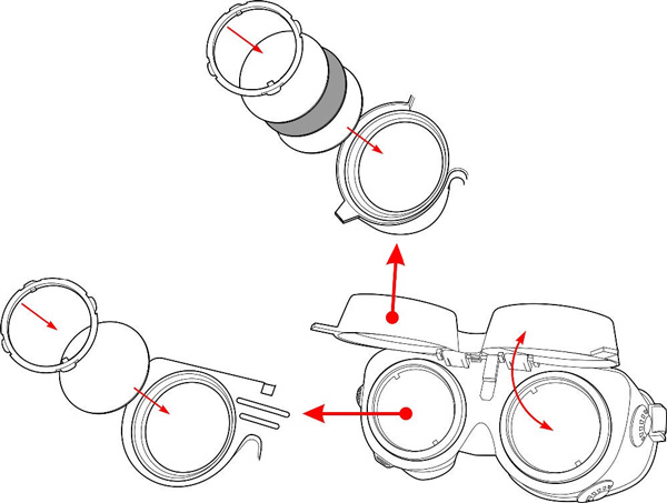 Kính hàn an toàn thấu kính tối màu Blue Eagle GW250 1