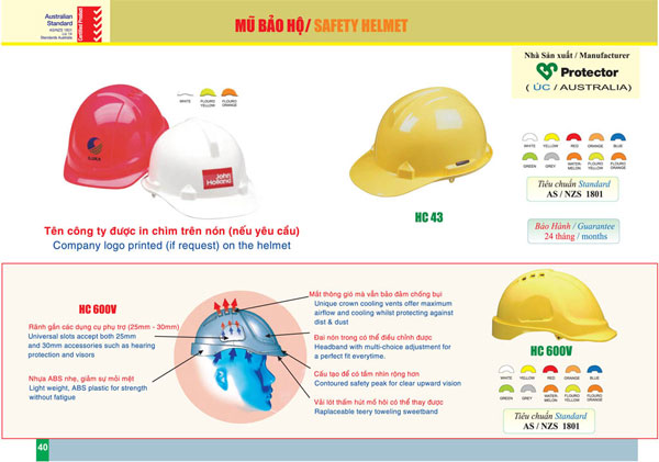 mu bao ho lao dong protector hc43