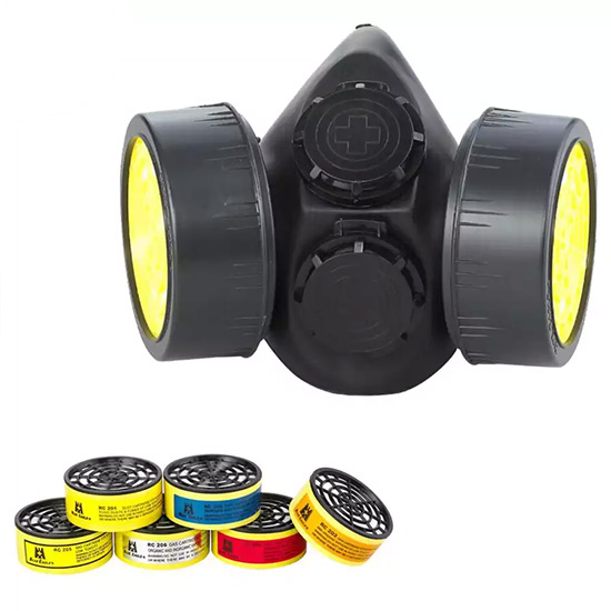 Mặt nạ che nữa mặt hộp lọc đôi Blue Eagle NP306 3