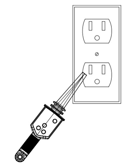 Hình 4 Phát hiện điện áp trong ổ cắm