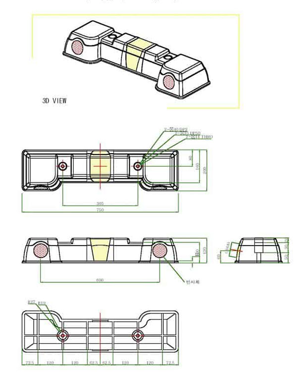 Chặn bánh xe hơi chữ C Hi Q CS PPC 3
