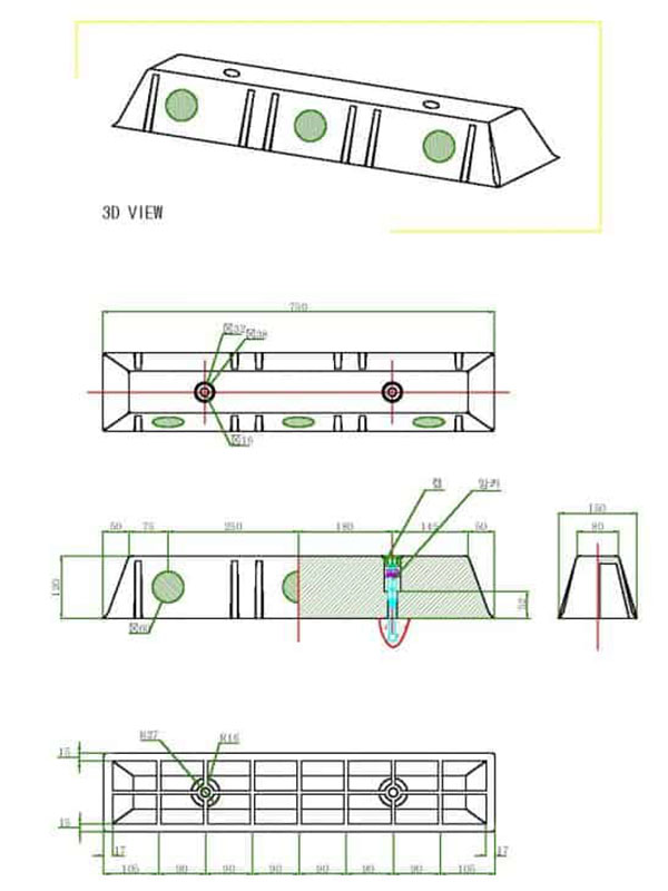 Chặn bánh xe hơi Hi Q CS PP 2