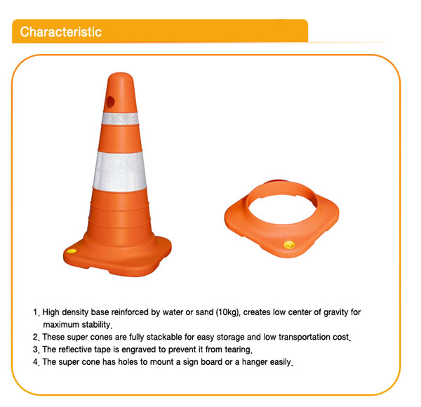 CỌC TIÊU NHỰA HÀN QUỐC LOẠI LỚN 2