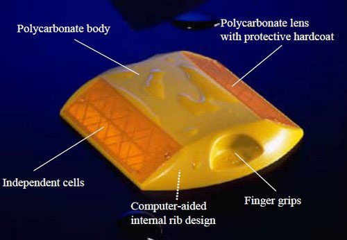 Đinh nhựa 2 mặt phản quang 3M 290PL 1