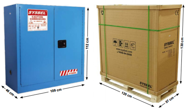 Tủ chứa dung môi gây ăn mòn 30 Gallon SYSBEL WA810300B 2