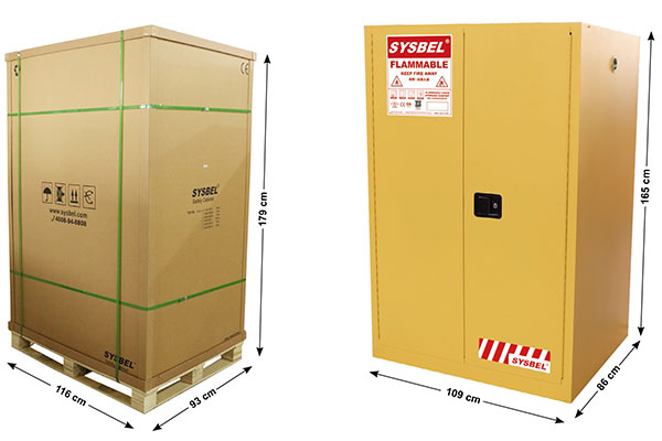 Tủ đựng hóa chất chống cháy 90 Gallon SYSBEL WA810860 1