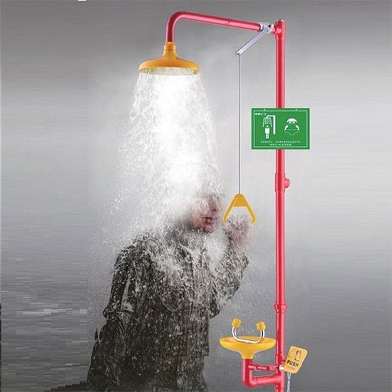 Vòi hoa sen tắm kết hợp bồn rửa mắt khẩn cấp WJH0758A 1