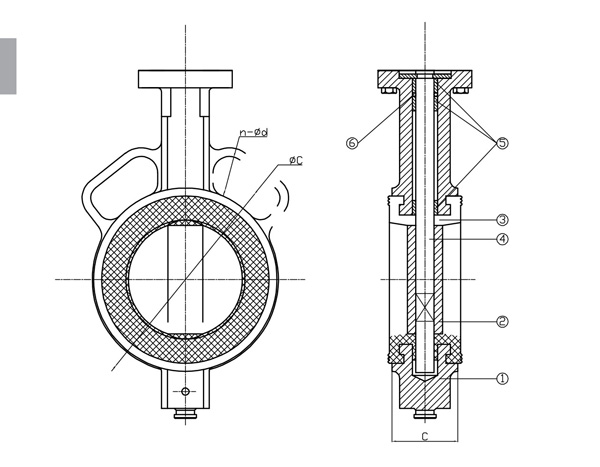 Van bướm động cơ điện DN50 SHINYI EOM 0050 3