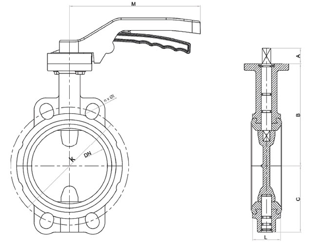 Van bướm tay gạt ARV ABF600 3