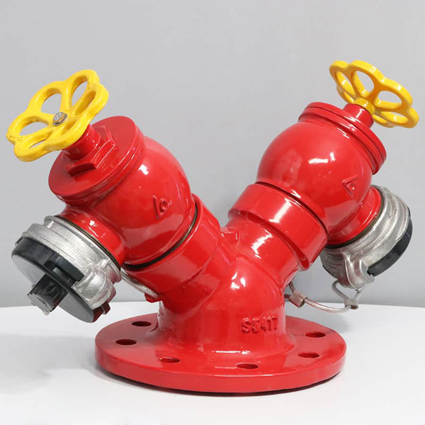 Van góc PCCC chữ Y DN100 SHINYI TFHA 0100 2