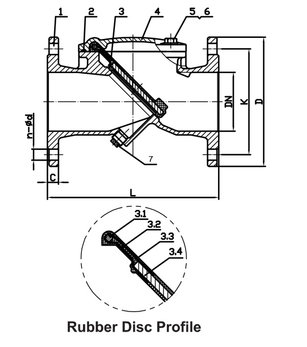 Van một chiều lá lật DN50 SHINYI RDCV 0050 3