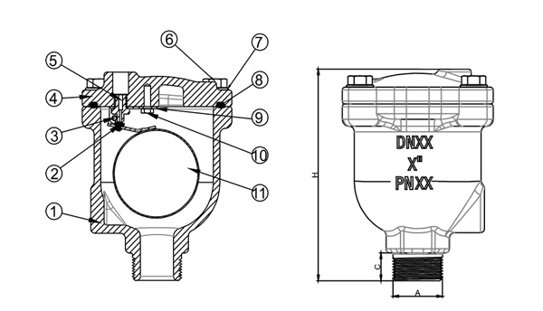 Van xả khí đơn nối ren SHINYI ARVT 3