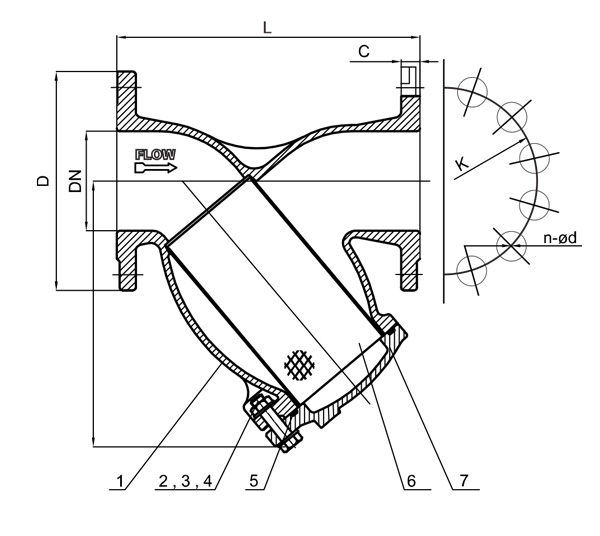 Van Y lọc DN50 SHINYI YSTX 0050 3