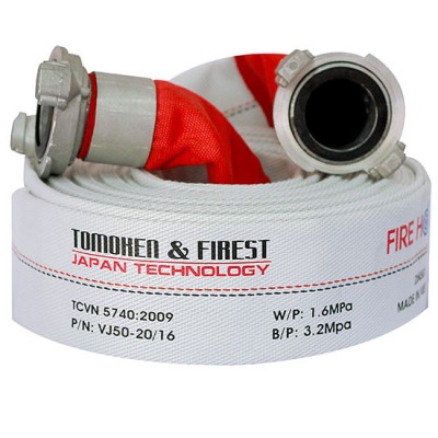 Vòi chữa cháy DN50 kèm khớp nối GOST TOMOKEN VJ50-30/16