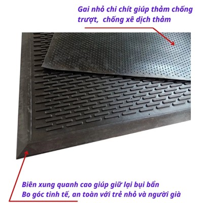 Thảm cao su chùi chân chống trượt H701F