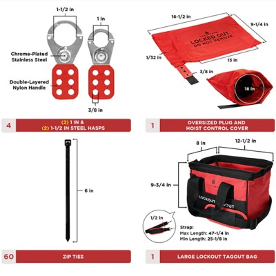 Bộ LOTO bảo trì điện 104 chi tiết PROLOCKEY LK-TSK5A