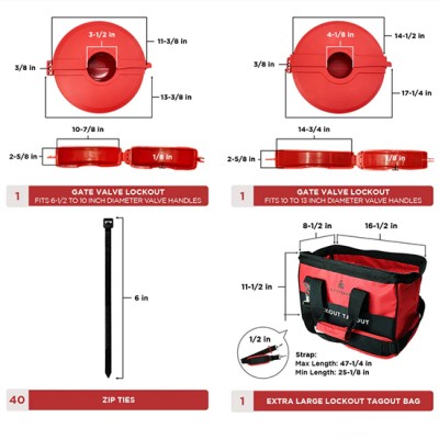 Bộ LOTO cho khóa van 63 chi tiết PROLOCKEY LK-TSK5B