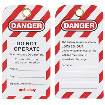 Thẻ khóa an toàn “DANGER–DO NOT OPERATE” PROLOCKEY LT03