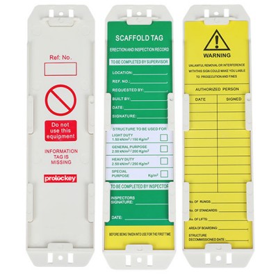 Thẻ an toàn giàn giáo tùy chỉnh nhựa ABS PROLOCKEY SLT02